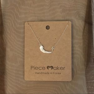 •18” STERLING SILVER LEAF NECKLACE•